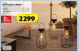ALDI CASALUX NAPELEMES LÁMPA ajánlat