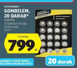 ALDI ACTIV ENERGY GOMBELEM, 20 DARAB ajánlat