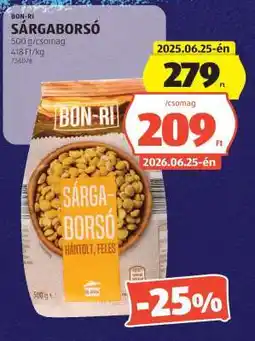 ALDI BON-RI SÁRGABORSÓ ajánlat