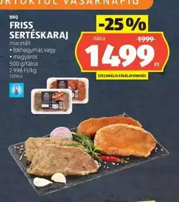ALDI Friss sertéskaraj ajánlat