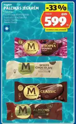 ALDI Magnum pálcikás jégkrém ajánlat