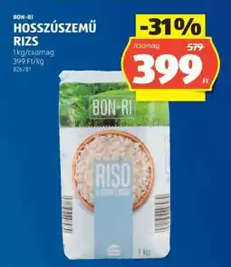 ALDI BON-RI Hosszúszemű Rizs ajánlat