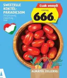 ALDI SWEETELLE KOKTÉL-PARADICSOM ajánlat