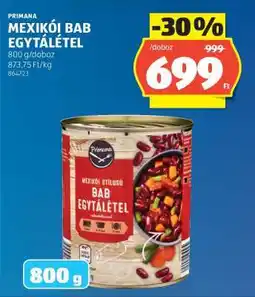 ALDI Mexikói Bab Egytálétel ajánlat