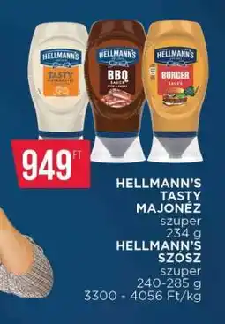 Coop Hellmann’s Tasty majonéz / szósz ajánlat