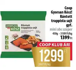 Coop Coop Gyorsan kész rántott trappista sajt ajánlat