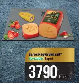 Coop Baron nagylyukú sajt ajánlat