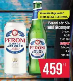 Coop Peroni sör 5% ajánlat