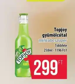 Coop Topjoy gyümölcsital ajánlat