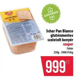 Coop Schar Pan Blanco gluténmentes szeletelt kenyér ajánlat