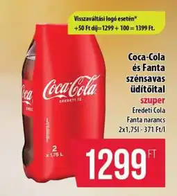 Coop Coca Cola és Fanta szénsavas üdítőital ajánlat
