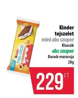Coop Kinder tejszelet mini abc szuper ajánlat
