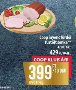 Coop Coop ínyenc fürdői füstölt sonka ajánlat