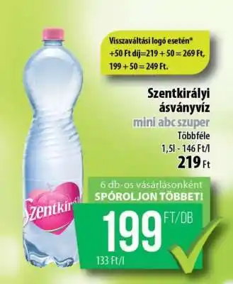 Coop SZENTKIRÁLYI Ásványvíz ajánlat