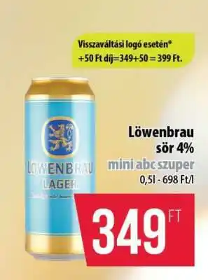 Coop Löwenbrau sör 4% ajánlat