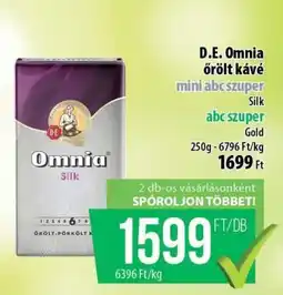 Coop D.E. Omnia őrölt kávé ajánlat