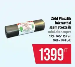 Coop Zöld Plasztik háztartási szemeteszsák ajánlat