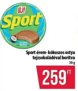 Coop Sport érem - kókuszos ostya tejcsokoládéval borítva ajánlat