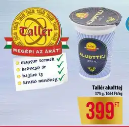 Coop Tallér aludttej ajánlat