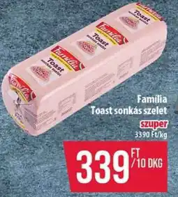 Coop FAMÍLIA TOAST SONKÁS SZELET ajánlat