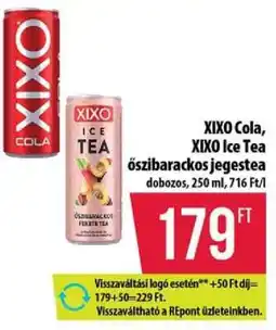 Coop XIXO Cola, XIXO Ice Tea őszibarackos jegestea ajánlat