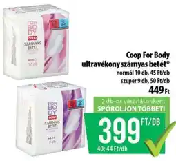 Coop Coop For Body ultravekony szárnyas betét ajánlat
