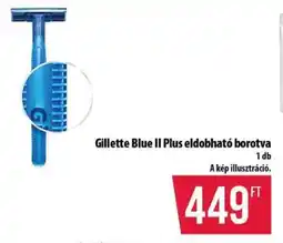Coop Gillette Blue II Plus eldobható borotva ajánlat