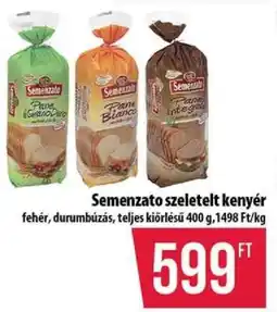 Coop Semenzato szeletelt kenyér ajánlat