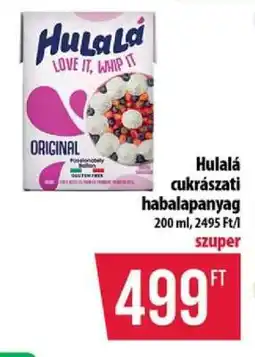 Coop HuLaLá cukrászati habalapanyag ajánlat