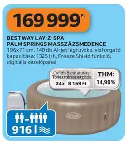 Auchan Bestway Lay-Z-Spa Palm Springs Masszázsmedence ajánlat