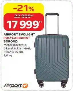 Auchan AIRPORT EVOLIGHT POLYCARBONÁT BŐRÖND ajánlat