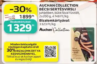 Auchan AUCHAN COLLECTION BÉCSI SERTÉSVIRSLI ajánlat
