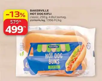 Auchan BAKERVILLE HOT DOG KIFLI ajánlat