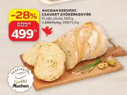 Auchan AUCHAN KEDVENC CSAVART GYÖKÉRKENYÉR ajánlat
