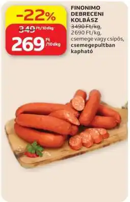 Auchan Finonimo Debreceni Kolbász ajánlat