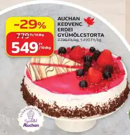 Auchan AUCHAN KEDVENC ERDEI GYÜMÖLCSTORTA ajánlat