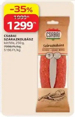 Auchan CSABAI SZÁRAZKOLBÁSZ ajánlat