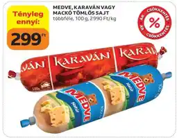 Auchan MEDVE, KARAVÁN VAGY MACKÓ TÖMLŐS SAJT ajánlat