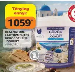 Auchan REALNATURE Laktózmentes Görög Stílusú Joghurt ajánlat