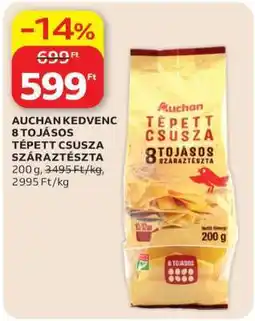 Auchan AUCHAN KEDVENC 8 TOJÁSOS TÉPETT CSUSZA SZÁRAZTÉSZTA ajánlat