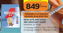 Auchan NESCAFÉ 2in1 vagy 3in1 Instant Kávé ajánlat