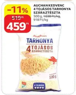 Auchan AUCHAN KEDVENC 4 TOJÁSOS TARHONYA SZÁRAZTÉSZTA ajánlat