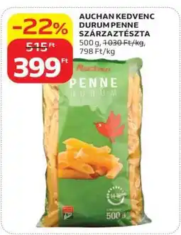 Auchan AUCHAN KEDVENC DURUM PENNE SZÁRAZTÉSZTA ajánlat