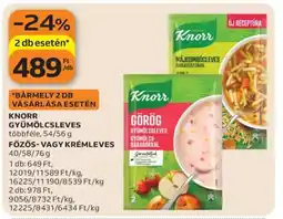Auchan Knorr gyümölcsleves ajánlat