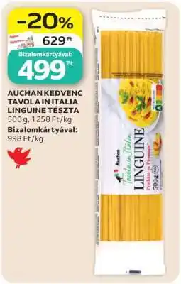 Auchan AUCHAN KEDVENC TAVOLA IN ITALIA LINGUINE TÉSZTA ajánlat