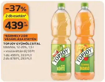 Auchan Topjoy gyümölcsital ajánlat