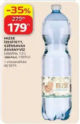 Auchan Mizse Ízesített Szénsavas Ásványvíz ajánlat