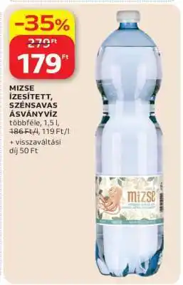 Auchan Mizse Ízesített Szénsavas Ásványvíz ajánlat