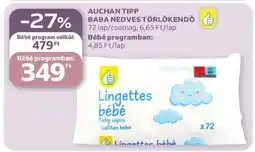 Auchan Auchan Tipp Baba Nedves Törlőkendő ajánlat