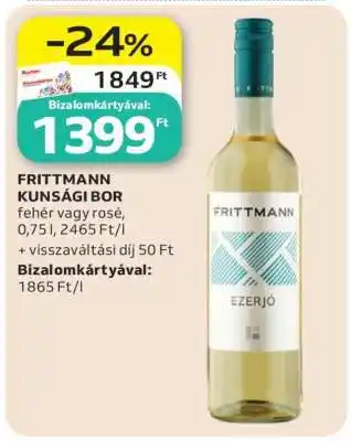 Auchan FRITTMANN KUNSÁGI BOR ajánlat